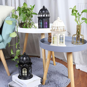 Vintage Handmade Iron <strong>Candle</strong> Holder-Large Floor Standing <strong>Lantern</strong> for Garden Outdoor Wedding Decor - Product Image 2