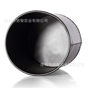 PU leather round pen <b>holder</b>, creative office leather pen <b>holder</b>, candy-colored <b>makeup</b> brush storage bucket - Product Image 3