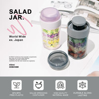 Kotak Makan Siang Plastik Anti Bocor Berkualitas Tinggi Everich Food Can Custom 340ml, Cocok untuk Saus Salad