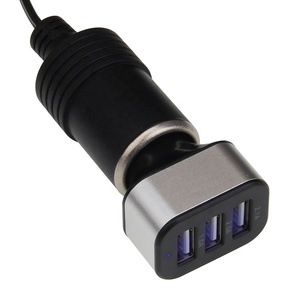 <span class=keywords><strong>Chargeur</strong></span> de téléphone portable de voiture Charge <span class=keywords><strong>rapide</strong></span> 3 Ports Multi USB <span class=keywords><strong>chargeur</strong></span> de voiture adaptateur de Charge pour iPhone <span class=keywords><strong>Xiaomi</strong></span> Samsung téléphone portable - Product Image 5