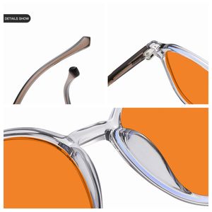 Lunettes de mode de haute qualité OEM, anti-lumière bleue à 100 %, noires, unisexes, verres orange, monture TR90, forme carrée, légères, vente en gros - Product Image 2