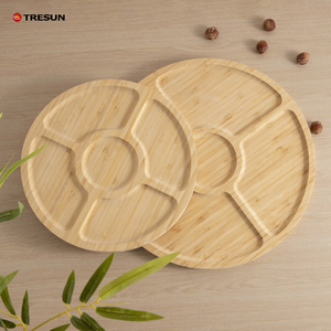 Amboo Plateau de service <span class=keywords><strong>en</strong></span> bambou naturel <span class=keywords><strong>Assiette</strong></span> <span class=keywords><strong>pour</strong></span> servir <span class=keywords><strong>Assiette</strong></span> <span class=keywords><strong>en</strong></span> <span class=keywords><strong>bois</strong></span> <span class=keywords><strong>pour</strong></span> manger Fabriqué à la main Décoratif - Product Image 2