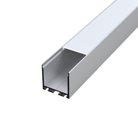 Profilé LED carré mince en alliage d'aluminium série 6000 le plus populaire pour éclairage de plafond et décorations de meubles, soudage et découpe TW5075
