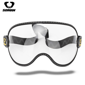Soman T3เลนส์มอเตอร์ไซค์ย้อนยุค, หมวกกันลมอเนกประสงค์วัสดุ PC - Product Image 5