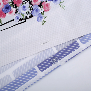 Tùy Chỉnh Thiết Kế Màu Xanh Hoa Bộ Đồ Giường Đặt Chất Lượng Cao 100% Bông Phong Cách Hiện Đại Cho Nhà Mềm Mại Lãng Mạn Cho Mùa Hè - Product Image 4