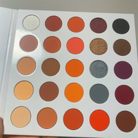 Palette de fards à paupières DIY avec 25 fards ronds de 26,5 mm, sans marque, pour étiquette privée
