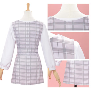 BanG Dream It's <span class=keywords><strong>MyGO</strong></span> Qianzao Ai Yin 2 piezas Cosplay vestido Anime disfraces Plaid Lolita vestido de talla grande - Product Image 4