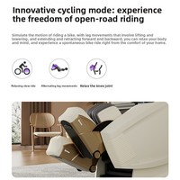 Fauteuil de massage électrique intelligent de luxe à double rail, entièrement automatique, pour usage domestique, avec fonction cabine spatiale et massage corporel complet