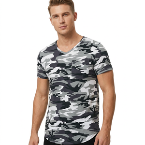 Camiseta de Cuello Redondo 100% Algodón para Hombre, Tejido de Punto de Fabricante Indio, Estilo Punk, Manga Corta, 180g, Venta al Por Mayor - Product Image 1