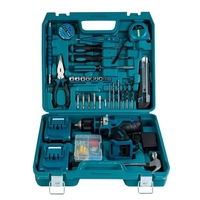 Ensemble d'outils de perceuse électrique d'alimentation du fabricant 34 pièces 12V, ensemble d'outils électriques