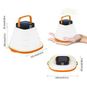 Luz LED <span class=keywords><strong>Solar</strong></span> Recarregável Portátil com 3 Níveis de Brilho, Carregamento USB, IP67 à Prova d'Água, Bateria de 500mAh, 20 Horas de Duração para Camping - Product Image 5