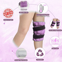 World-bio Violet Réglable Genou Glace Pack Thérapie Glace Gel Brace pour Genou Arthrite Soulagement De La Douleur Musculaire