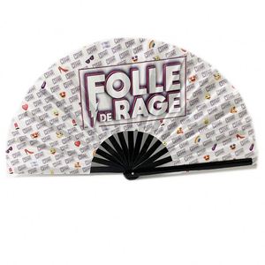 Abanicos Plegables de Bambú Ecológicos Grandes de 13 Pulgadas con Sonido Fuerte, Personalizables con Logotipo, para Baile, Estilo Vaquero, Festivales, Fiestas, Pintados - Product Image 1