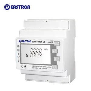 SDM630MCT Ba Giai Đoạn Điện Áp Hiện Tại Năng Lượng Điện Multiparameters Đo Lường RS485 Modbus Meter