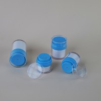 Récipients cosmétiques givrés en PP 15ml 100ml pots de crème sans air sous vide pour soins de la peau crème à récurer crème pour les yeux corps visage plastique