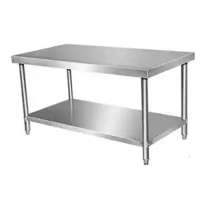 Commercial Industrial Stainless Steel Work Table with Undershelf Hotel Supplier in Philippines/3 Tiers Work table China Factory