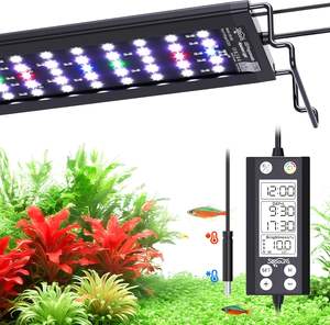 Seaoura SR-659 WRBG DIY Kleur 24/7 Zonsondergang Zonsopgang Automatisch Aan/Uit Programmeerbare Aquariumverlichting LED Aquariumlamp met Thermometer - Product Image 1