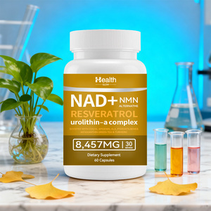 Complément alimentaire NAD Plus 300 mg par portion en capsules avec complexe d'urolithine A, thé vert, curcuma et extraits de pépins de raisin - Product Image 3