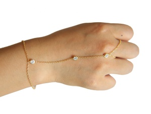 Pulsera de Cadena con Anillo y Circonita Cúbica 5A de 4mm, Estilo Moderno 2026, Joyería para Mujer - Product Image 3