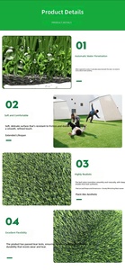 Césped <span class=keywords><strong>Artificial</strong></span> Deportivo Sintético, Césped Deportivo Duradero con Absorción de Impactos, Parque Infantil, Cancha Deportiva - Product Image 3
