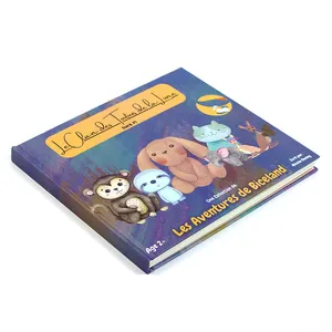 Çocuk kitap baskı ciltli yüksek kalite karton kitap küçük adedi özelleştirilmiş ofset baskı özelleştirme Film laminasyon QS