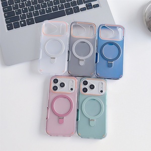 2025 armor case <b>2</b> in 1 Hard Pc Tpu Hybrid Cover Back Cases Wireless Magnets Charging protection for iphone 17 <b>Pro</b> Max - Product Image 2