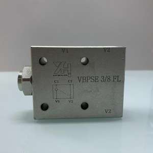 Verrou hydraulique à solénoïde unidirectionnel avec connexion par plaque VBPSE FL G3/8 G1/2 Vanne hydraulique pour machines de construction - Product Image 1