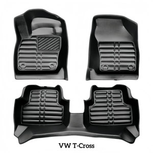 Tapis de sol de voiture antidérapants de haute qualité 3D 5D, tapis de voiture, tapis de voiture pour VW Gol Amarok Golf Tiguan Touran <span class=keywords><strong>Sharan</strong></span> Passat - Product Image 3