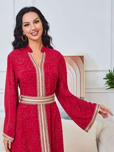 Vestido Abaya bordado hecho a mano para mujer Dubai Sadui elegante caftán <span class=keywords><strong>marroquí</strong></span> colección <span class=keywords><strong>de</strong></span> atuendos <span class=keywords><strong>de</strong></span> <span class=keywords><strong>boda</strong></span> - Product Image 2