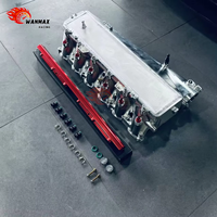 Collecteur d'admission CNC en stock pour moteur BMW B58 Gen 1, épaisseur 100 mm, avec rail de carburant et entretoise optimisés