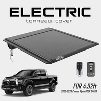 Bâche de benne électrique rétractable en alliage d'aluminium étanche avec télécommande pour pick-up Cannon Alpha 22-26 de 1,5 m