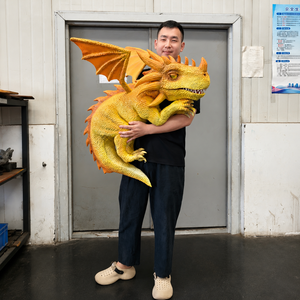 <span class=keywords><strong>Petit</strong></span> Modèle Animatronique de Dragon Bébé, Marionnette de <span class=keywords><strong>Dinosaure</strong></span> Réaliste et Mobile pour Aire de Jeux pour Enfants, Centre Commercial, Décoration de Divertissement - Product Image 3