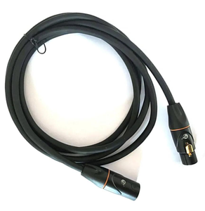 3 pines negro 7mm <span class=keywords><strong>XLR</strong></span> hembra <span class=keywords><strong>a</strong></span> <span class=keywords><strong>Mono</strong></span> <span class=keywords><strong>JACK</strong></span> altavoz <span class=keywords><strong>Cable</strong></span> de audio equilibrado cobre desnudo con chaqueta de PVC - Product Image 1
