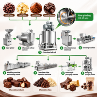 Broyeur à billes industriel Gondor Machinery 100L 500L, technologie de mélange de chocolat en petites séries avec écran LCD