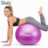 Ballon de yoga et de Pilates rond en PVC anti-éclatement Shinho Factory, prix promotionnel, 45/55/65/75/85 cm, avec certification EU PPWR REACH