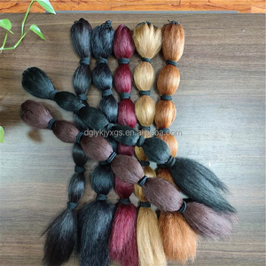 Coletas con cordón WP22 para mujer, postizas de Marley, trenzas rizadas, extensión de cabello sintético con burbujas para coletas negras - Product Image 4