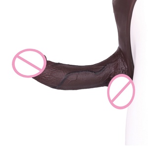 SXXY Ultra 8.46Inch Realistic Penis Sleeve Thongs Strap on Hollow <b>Dildo</b> Male Strap on Dick Extender Sex Toys Delay Ejaculation - Product Image 3