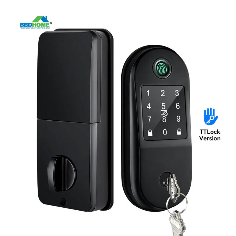 BBDHOME Smart American Standard Deadlock Fingerprint Code Blue Tooth App Control serratura a catenaccio 70 Mm serratura a cilindro