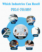 Película Inteligente PDLC para Ventanas de Hogar, 91% de Transparencia, Película Inteligente Autoadhesiva para Puertas Interiores, Película Inteligente PDLC para Vidrio