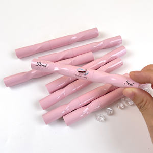 Pegamento para pestañas 2 en 1, pegamento impermeable para pestañas en racimo, pegamento sellador adhesivo para pestañas negras sin látex - Product Image 5