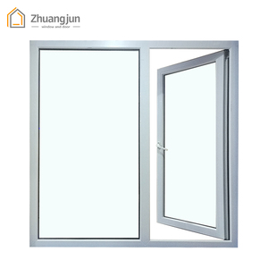 Fenêtres et portes horizontales en PVC/UPVC à double vitrage, résistantes au vent, pour hôtel, garantie 5 ans, stores enrouleurs - Product Image 3