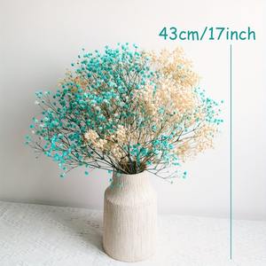 Ramo de Flores Artificiales de Baby's Breath y <span class=keywords><strong>Pampas</strong></span> Grass en Tonos Beige y Azul, Estilo Boho para Decoración de Bodas y Dormitorios - Product Image 2