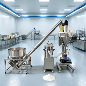 Machine <span class=keywords><strong>de</strong></span> remplissage à vis sans fin pour poudre <span class=keywords><strong>de</strong></span> farine <span class=keywords><strong>de</strong></span> boulangerie <span class=keywords><strong>5kg</strong></span>, poudre nutritionnelle pour animaux <span class=keywords><strong>de</strong></span> compagnie, assaisonnement épicé et condiment - Product Image 1