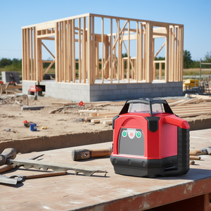Niveau laser rotatif 500m, faisceau horizontal rouge auto-nivelant pour chantier de construction - Product Image 2