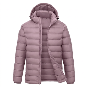 Chaqueta Acolchada Unisex Vintage de Mezclilla con Bordado, Resistente al Agua, con <span class=keywords><strong>Capucha</strong></span> Desmontable, Ligera y Aislada para Invierno 4 - Product Image 4