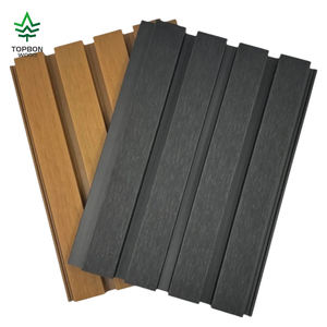 Revestimiento de Pared Exterior Moderno Impermeable de WPC, Panel de Pared Exterior de WPC Acanalado para Jardín - Product Image 2