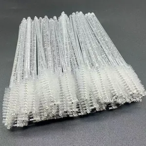 Brosse à ongles jetable en cristal, 50 pièces, double embout, repousse-cuticules, poils synthétiques, outil de beauté professionnel - Product Image 1