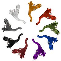 Levier d'embrayage CNC en aluminium à 2 doigts pour guidon de 22 mm, moto tout-terrain, moto de cross, poignée d'embrayage ergonomique pour cascades