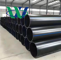 Tuyau d'alimentation en eau PE100 HDPE non toxique, écologique, à fusion à chaud, pour usage municipal
