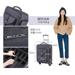 Estuche de maquillaje con ruedas para novia, caja de herramientas de gran capacidad para tatuaje de uñas, multifuncional, universal - Product Image 5